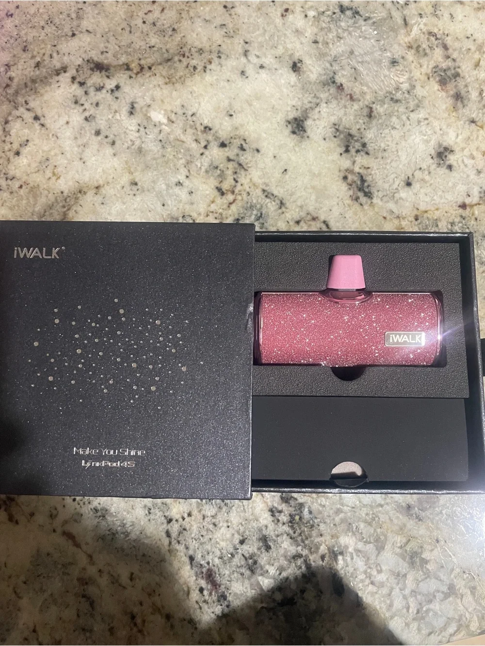 iWalk LinkPod 4S  Pink Sparkle Portable Power Bank